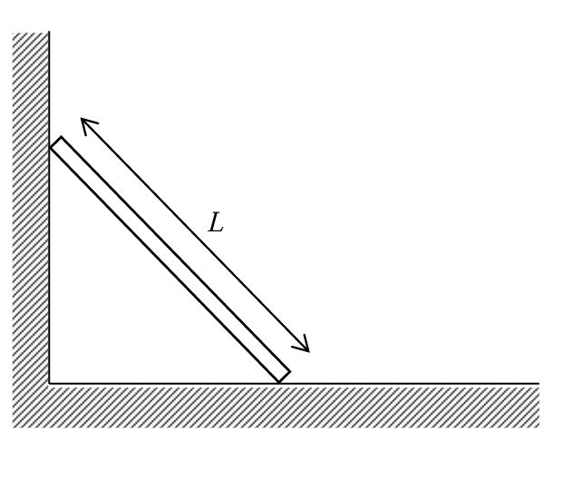A ladder of length L leans on a wall