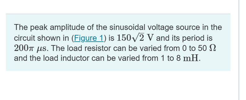 The peak amplitude of the sinusoidal voltage