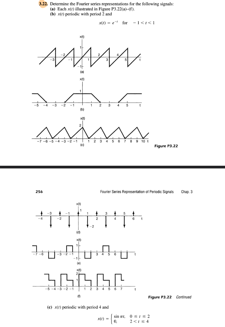 3 . 2 2 . Determine the Fourier series
