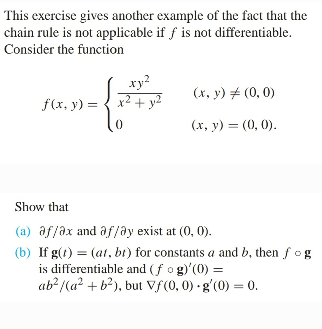 This exercise gives another example of the fact