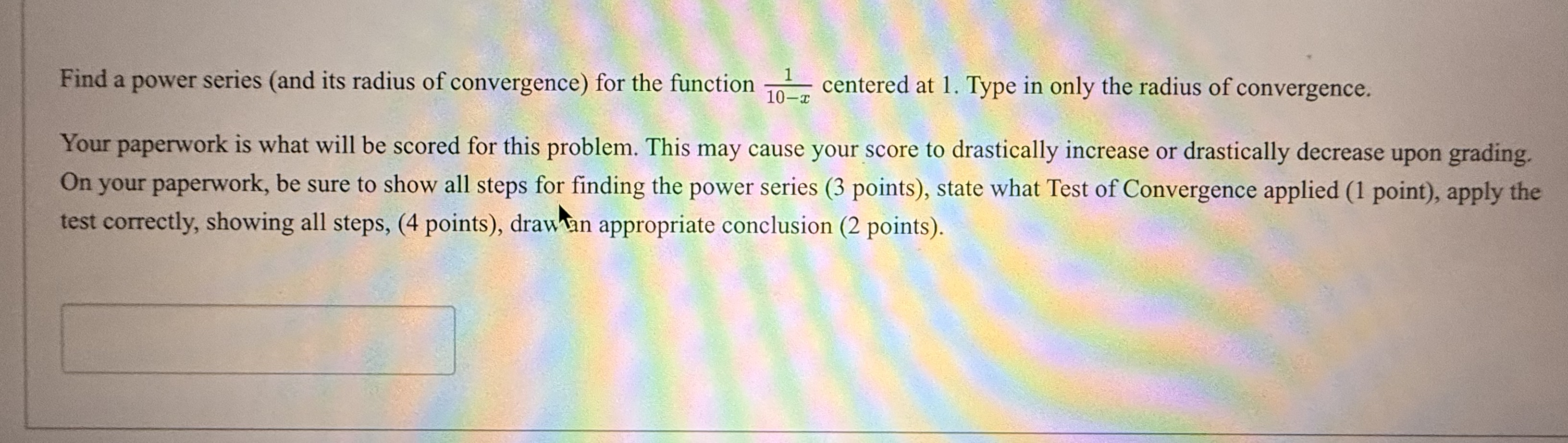 Find a power series ( and its radius of