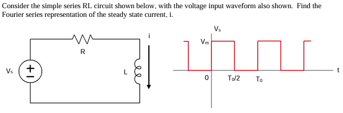 Consider the simple series RL circuit shown