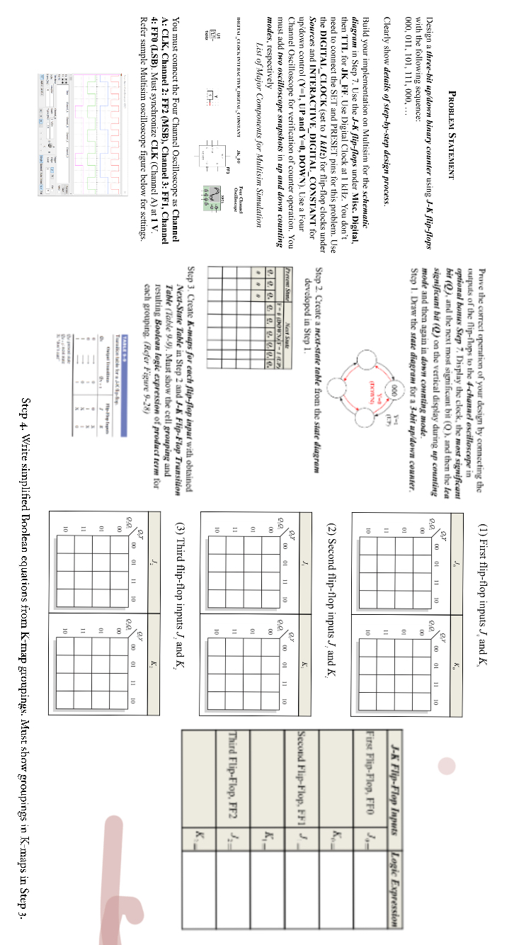 Problem Statement Design a three - bit up / down