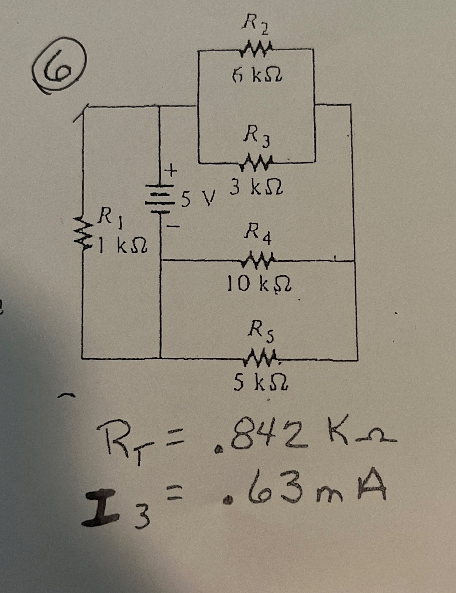How did they get r total? ( 6 ) R T = . 8 4 2 K I