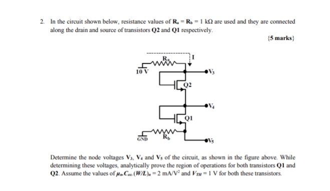 In the circuit shown below, resistance values of