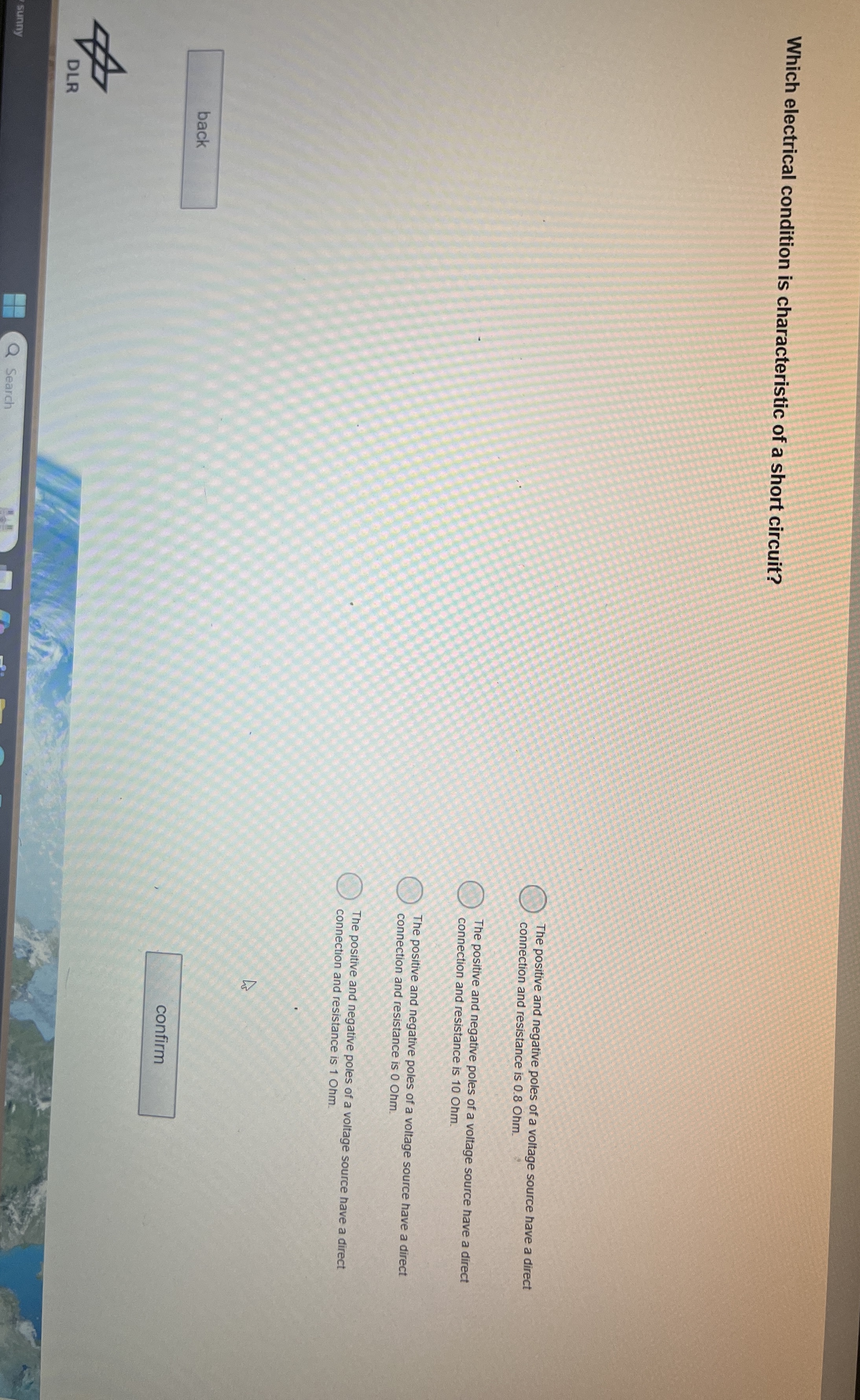 Which electrical condition is characteristic of a