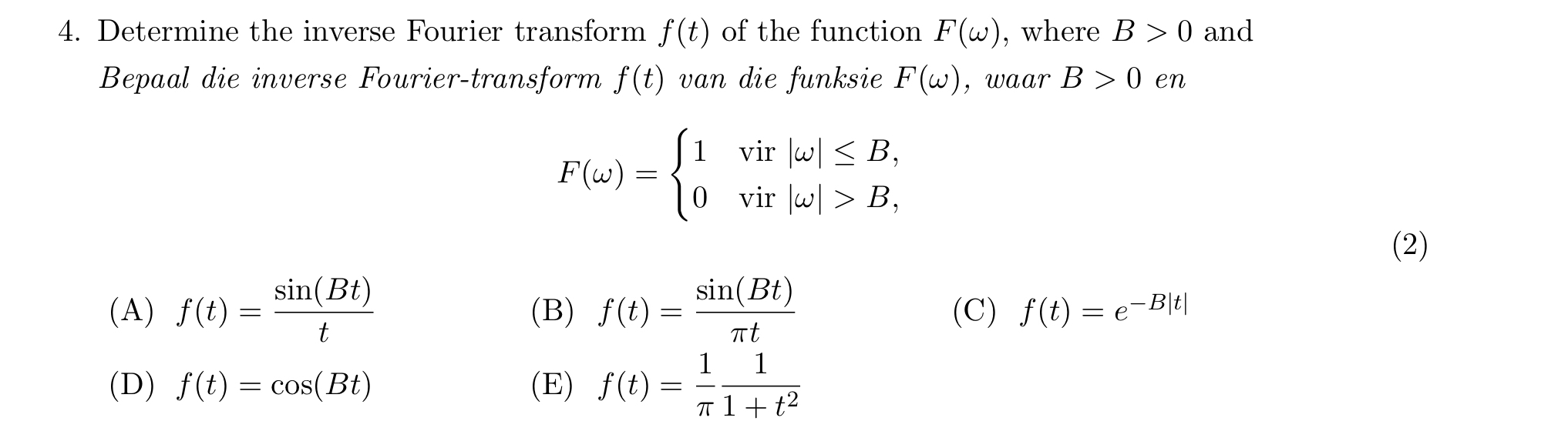 Consider the one - dimensional wave equation: d e