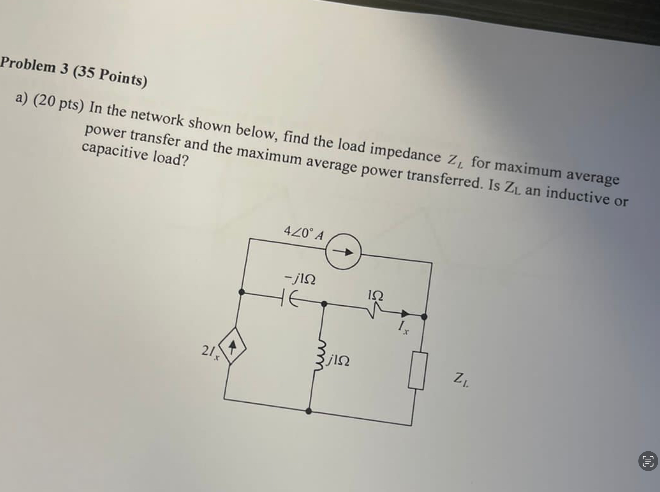 Problem 3 ( 3 5 Points ) a ) ( 2 0 pts ) In the
