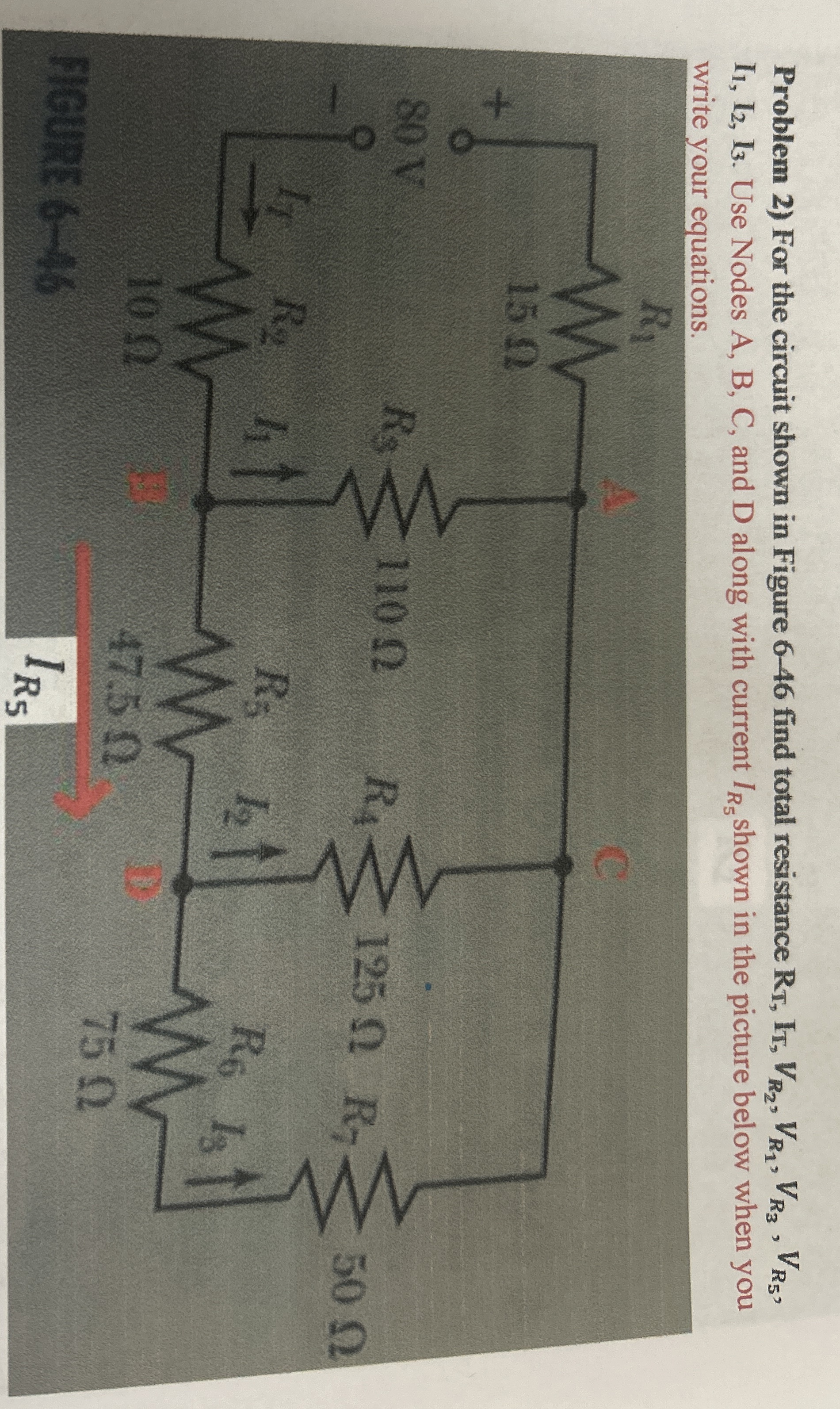 Problem 2 ) For the circuit shown in Figure 6 - 4