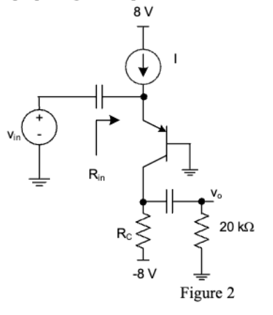 a . ) Design the amplifier in Fig. 2 ( find I and