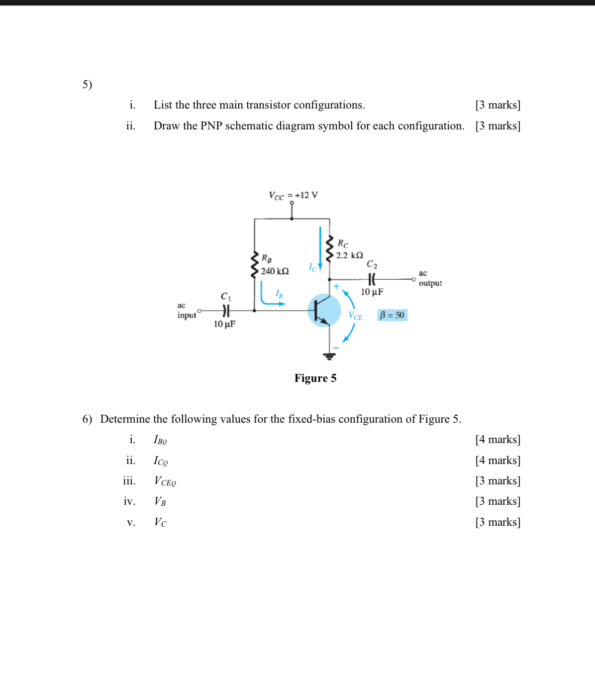 i . List the three main transistor