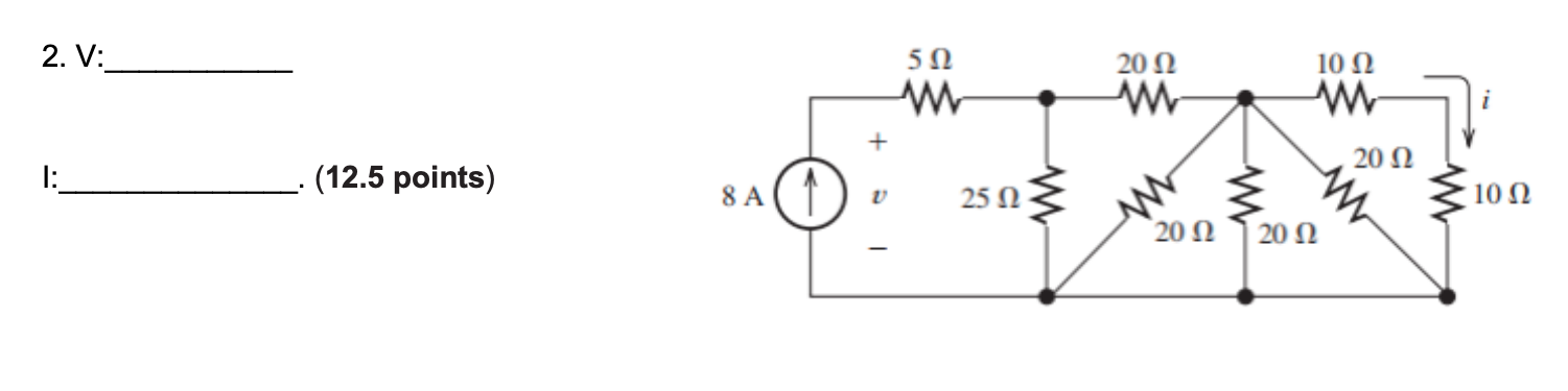 2 . V: . ( 1 2 . 5 points )