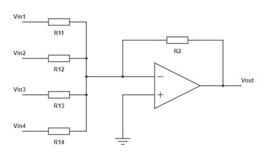 For the circuit below, Vin 1 = 2 V , Vin 2 = 3 V