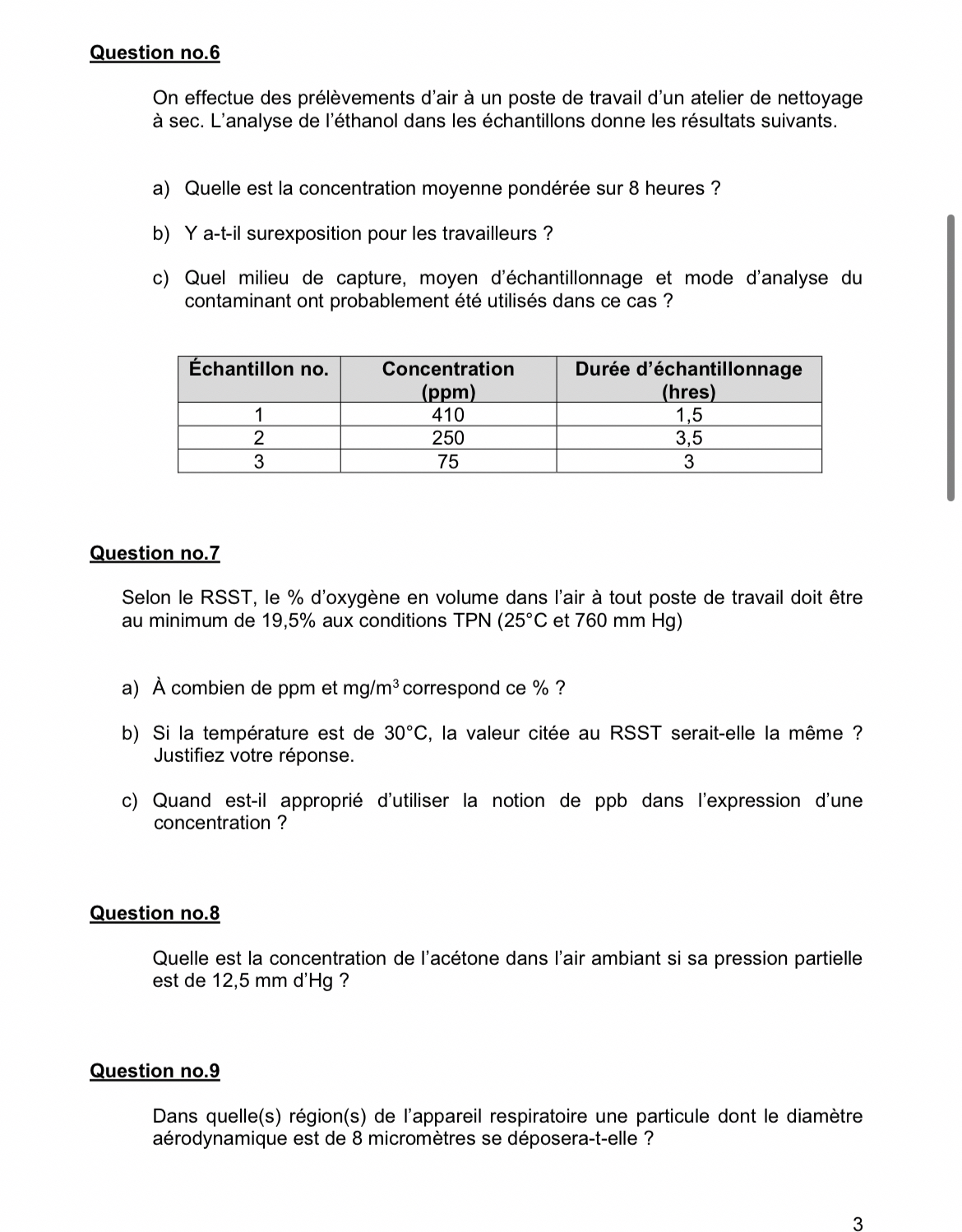 Question no . 6 On effectue des pr l vements