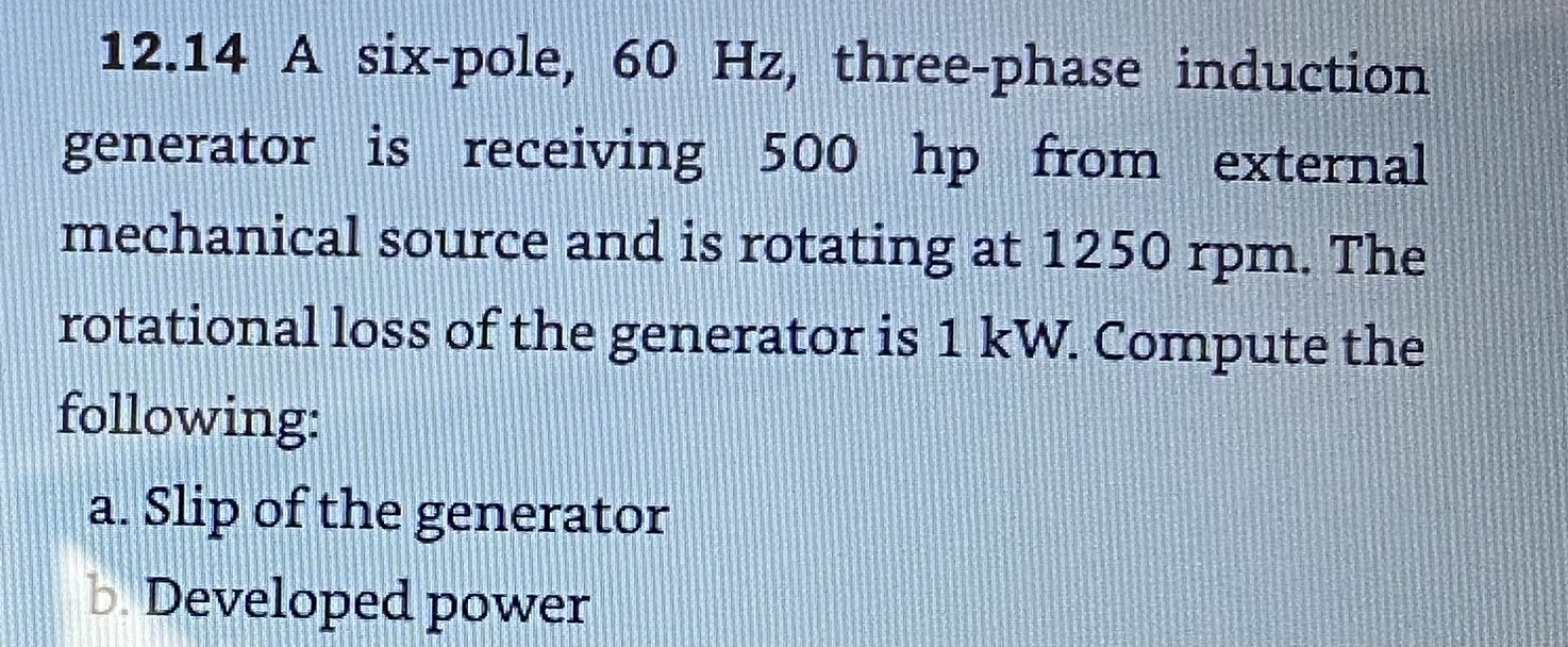 1 2 . 1 4 A six - pole, 6 0 Hz , three - phase