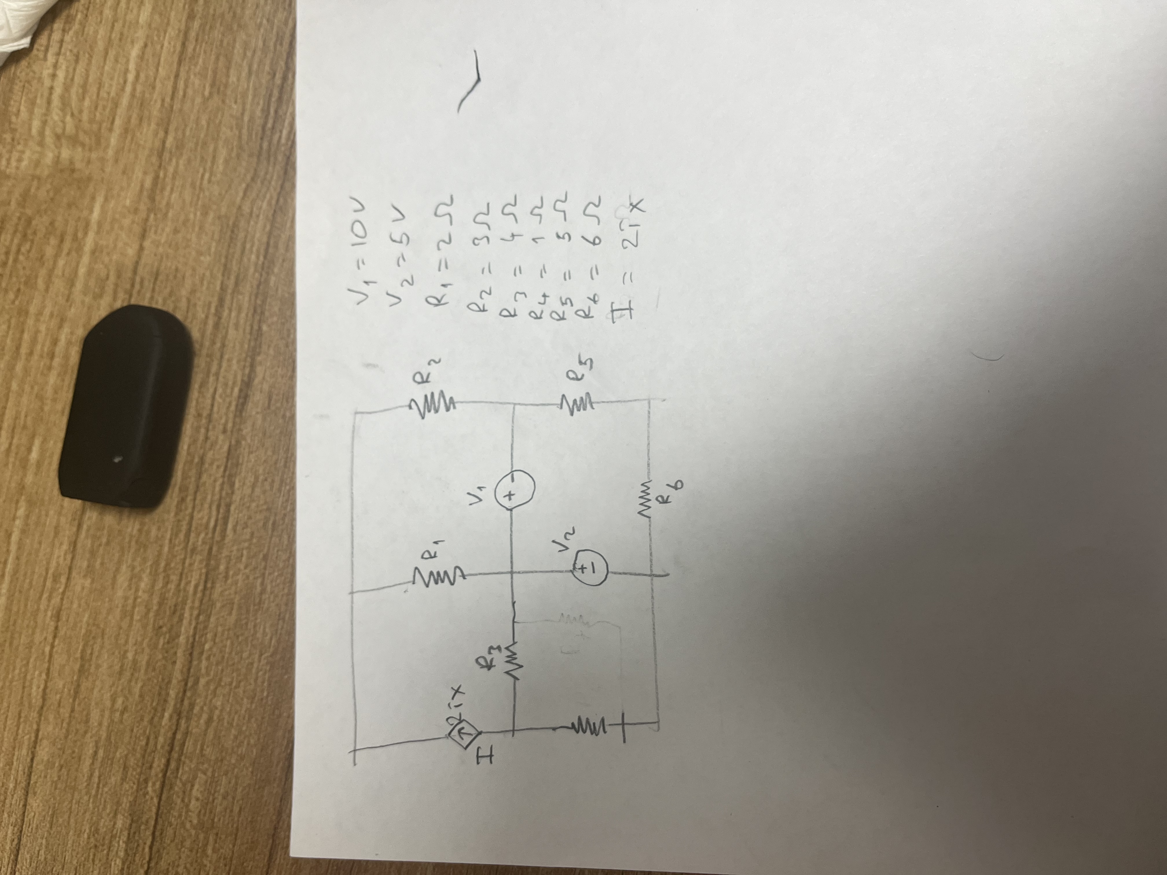 V 1 = 1 0 V V 2 = 5 V R 1 = 2 R 2 = 3 R 3 = 4 R 4