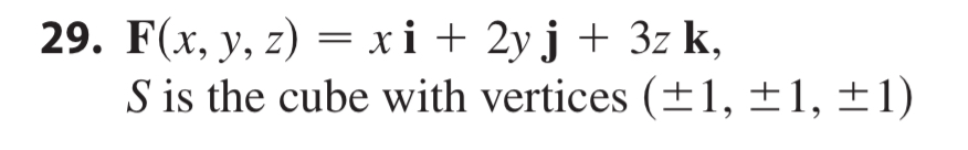 Find the flux of F across S without using