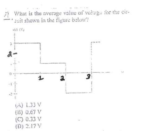 3 1 What is the average value of volage for the