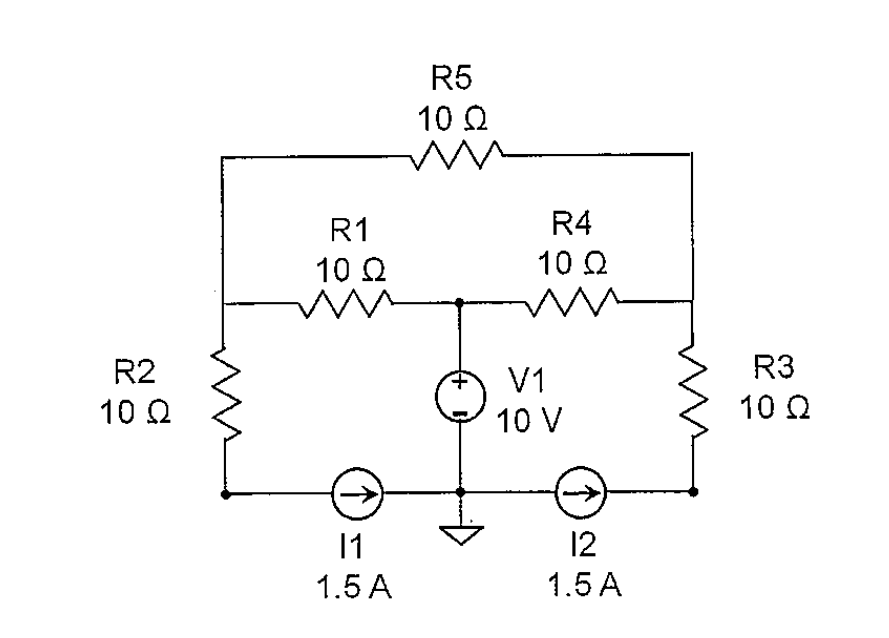 For the circuit shown in Figure 1 , determine the