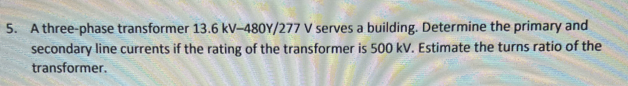 A three - phase transformer 1 3 . 6 k V - 4 8 0 V