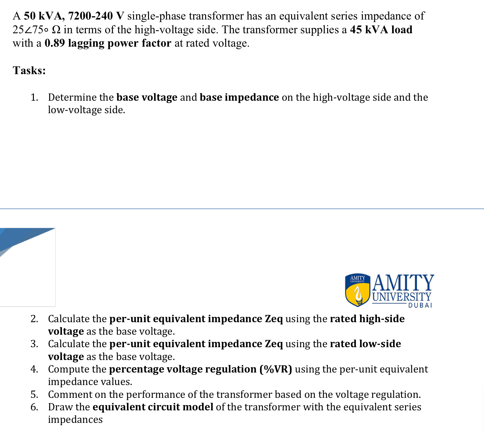 A 5 0 kVA, 7 2 0 0 - 2 4 0 Vsingle -