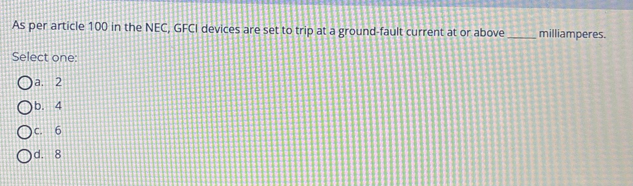 As per article 1 0 0 in the NEC, GFCI devices are