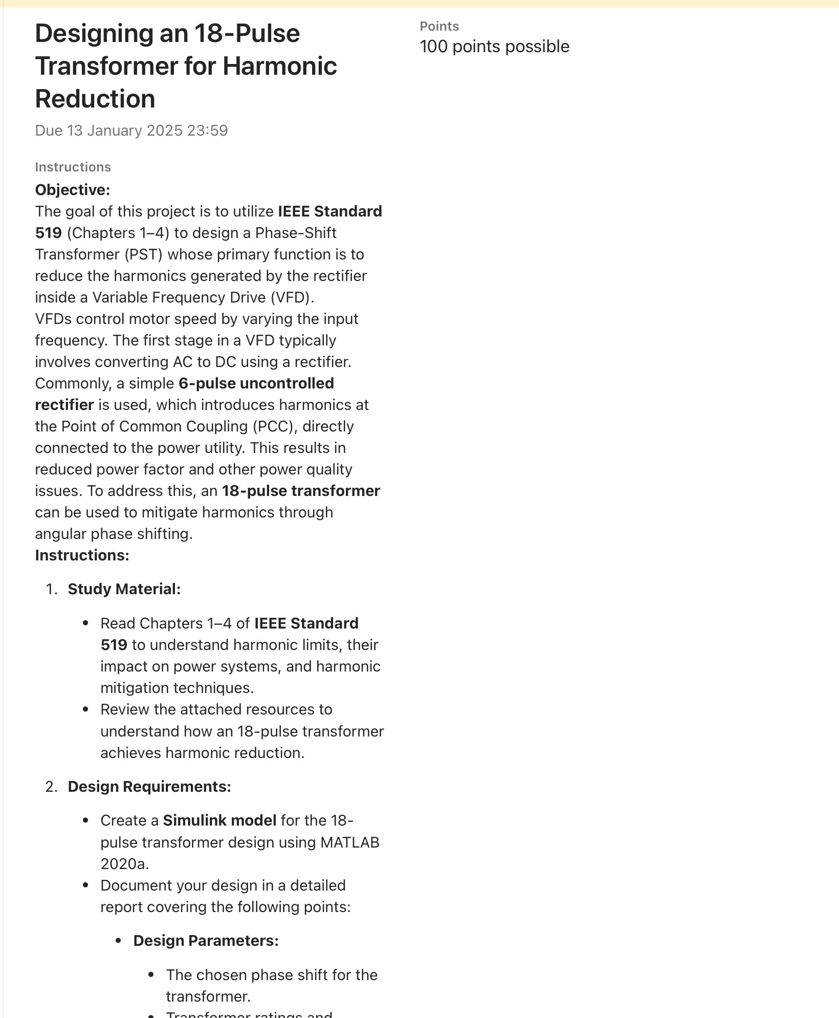 Designing an 1 8 - Pulse Transformer for Harmonic