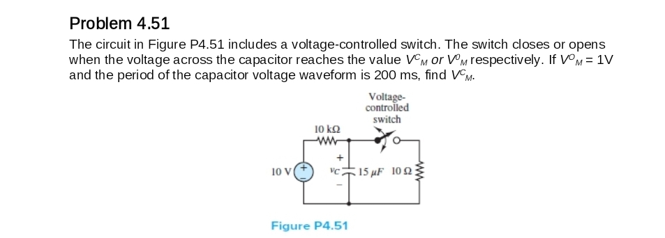 Problem 4 . 5 1 The circuit in Figure P 4 . 5 1