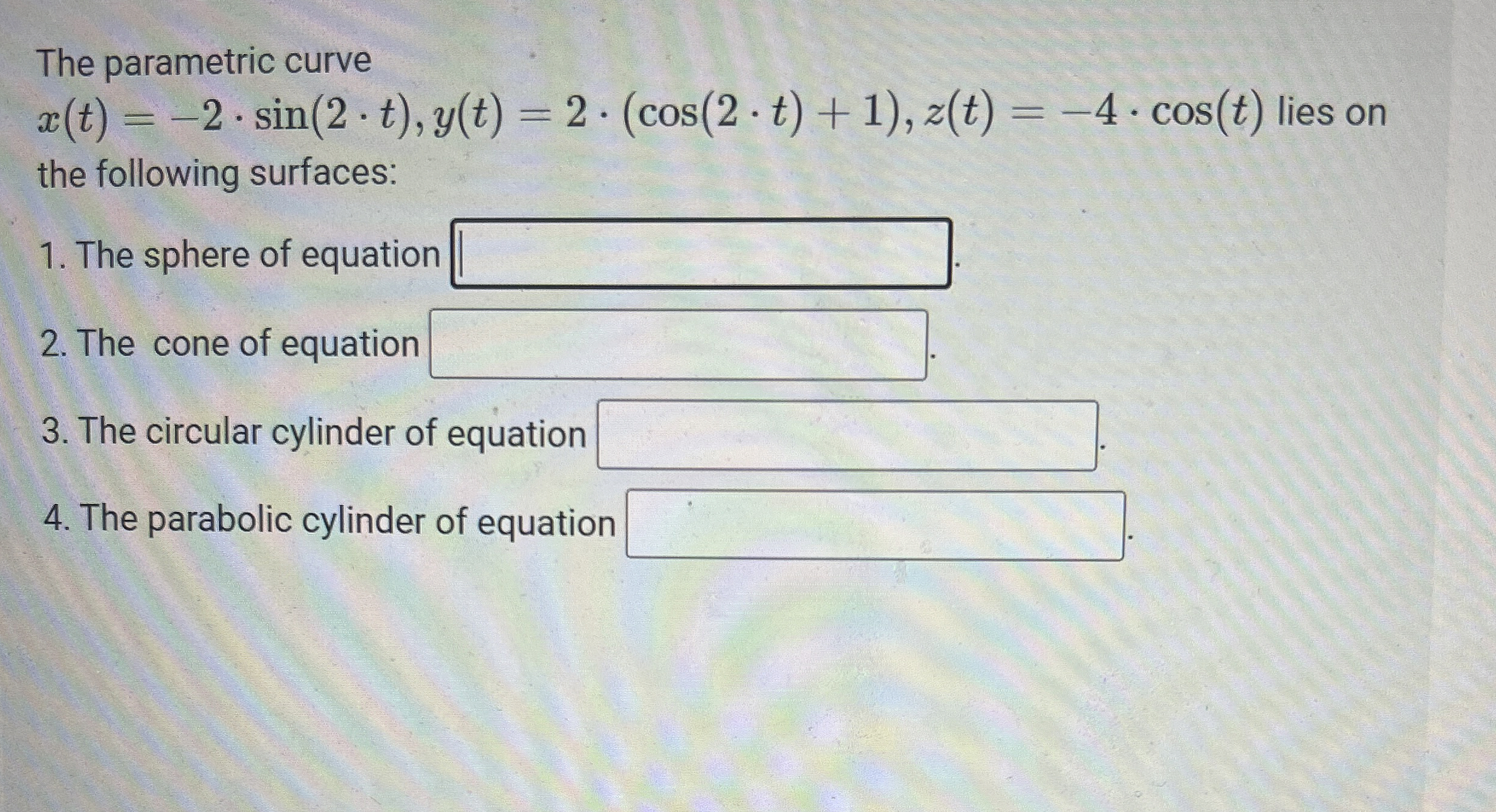 The volume of the solid that is bounded by the