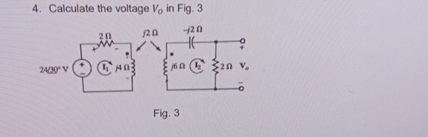 Calculate in Fig. 2 when primary current I 1 ? ?