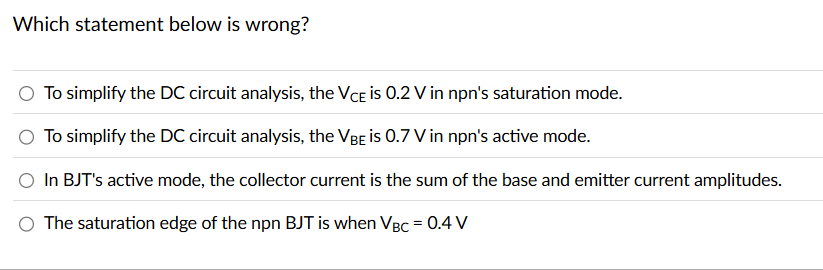 Which statement below is wrong? To simplify the