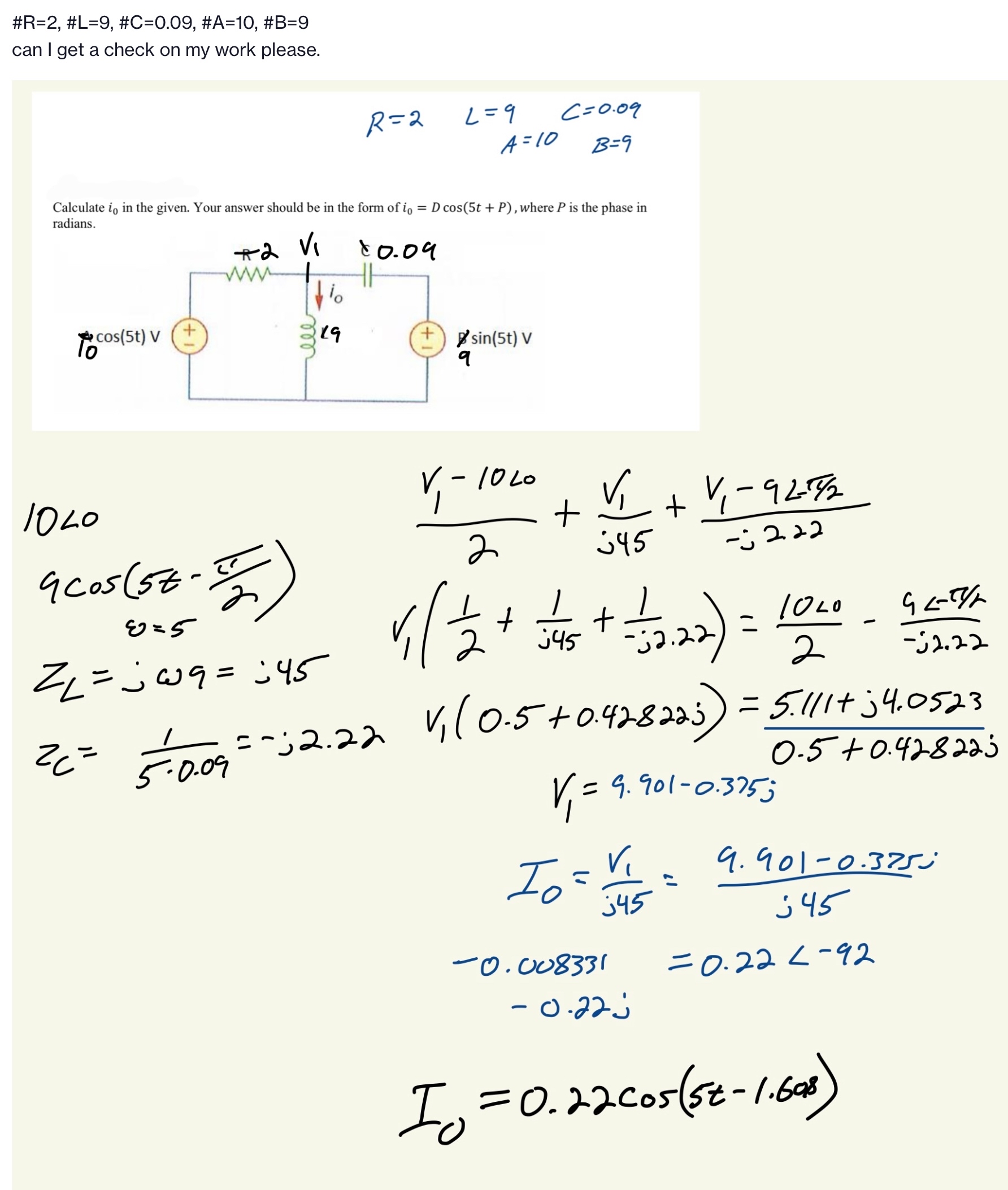 Can I get a check and verification on my