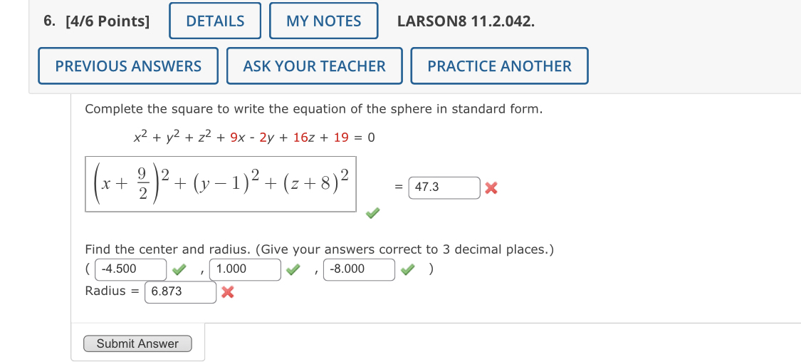 [ 4 / 6 Points ] q , q , LARSON 8 1 1 . 2 . 0 4 2