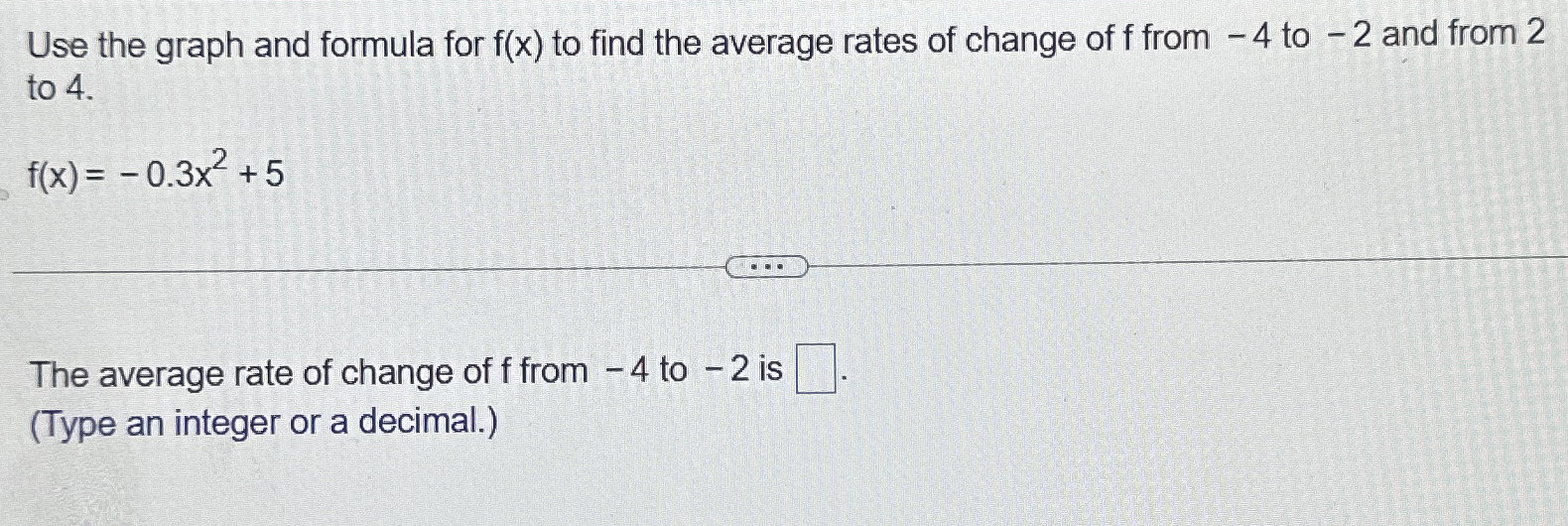 Use the graph and formula for f ( x ) to find the