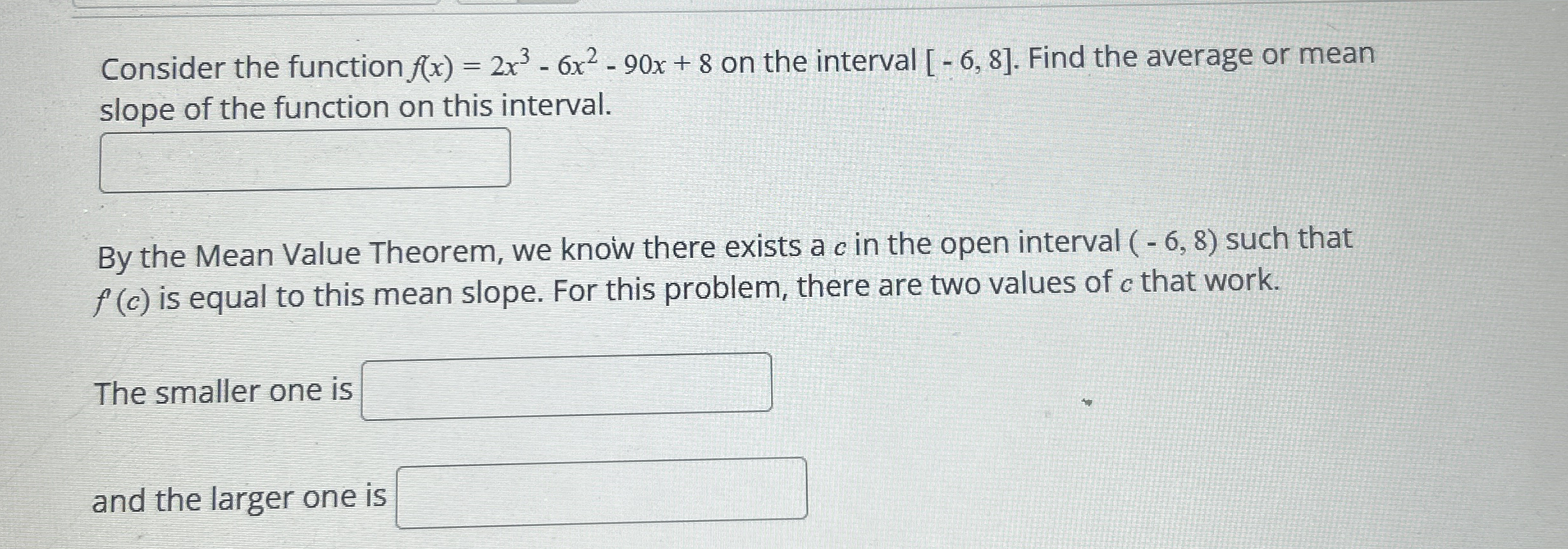 Consider the function f ( x ) = 2 x 3 - 6 x 2 - 9