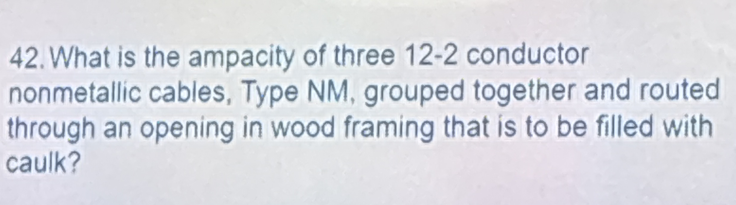 What is the ampacity of three 1 2 - 2 conductor