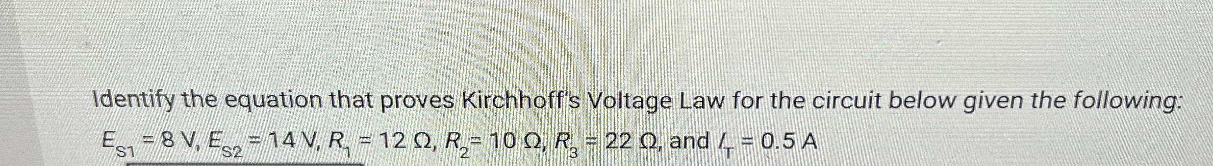 Identify the equation that proves Kirchhoff's