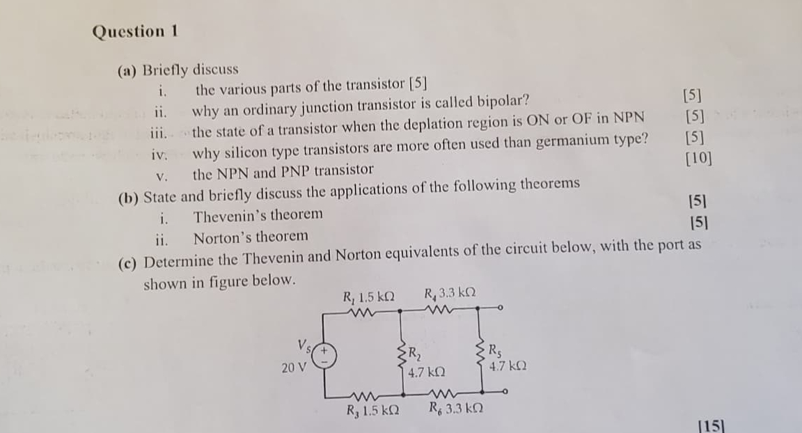 Question 1 ( a ) Briefly discuss i . the various
