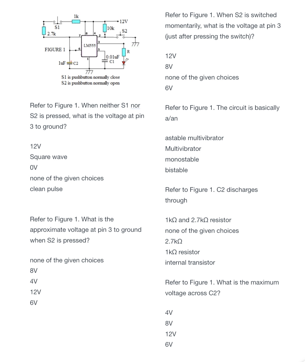 Refer to Figure 1 . When S 2 is switched