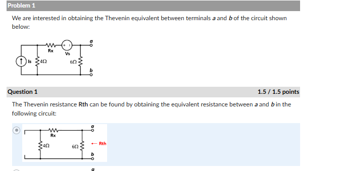 Problem 1 We are interested in obtaining the