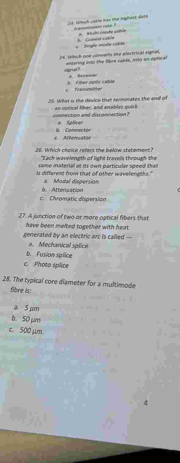 2 1 . Whikh eable than ithe hehestideta