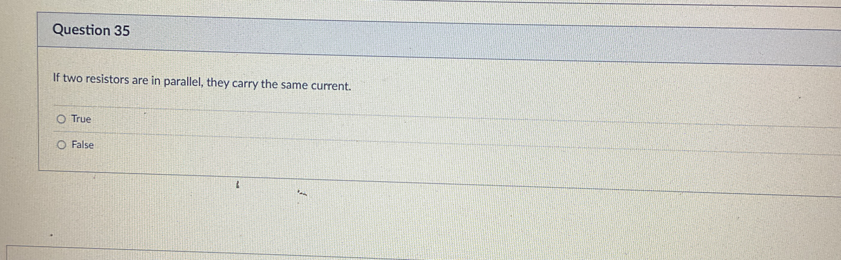 Question 3 5 If two resistors are in parallel,