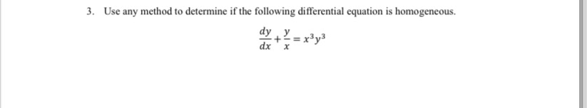 Use any method to determine if the following