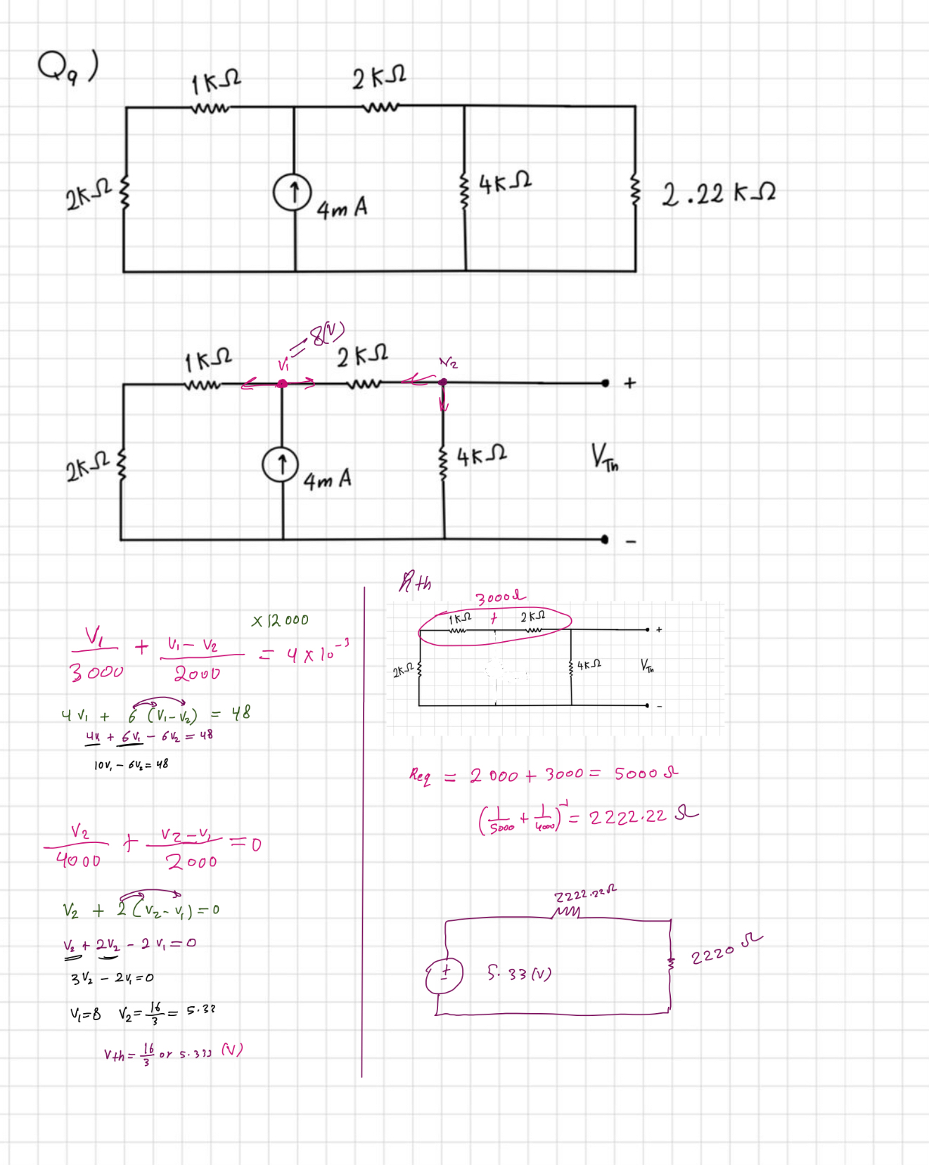 B + h V 1 3 0 0 0 + V 1 - V 2 2 0 0 0 = 4 1 2 0 0