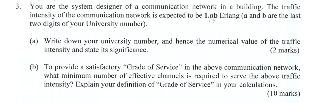 You are the system designer of a communication