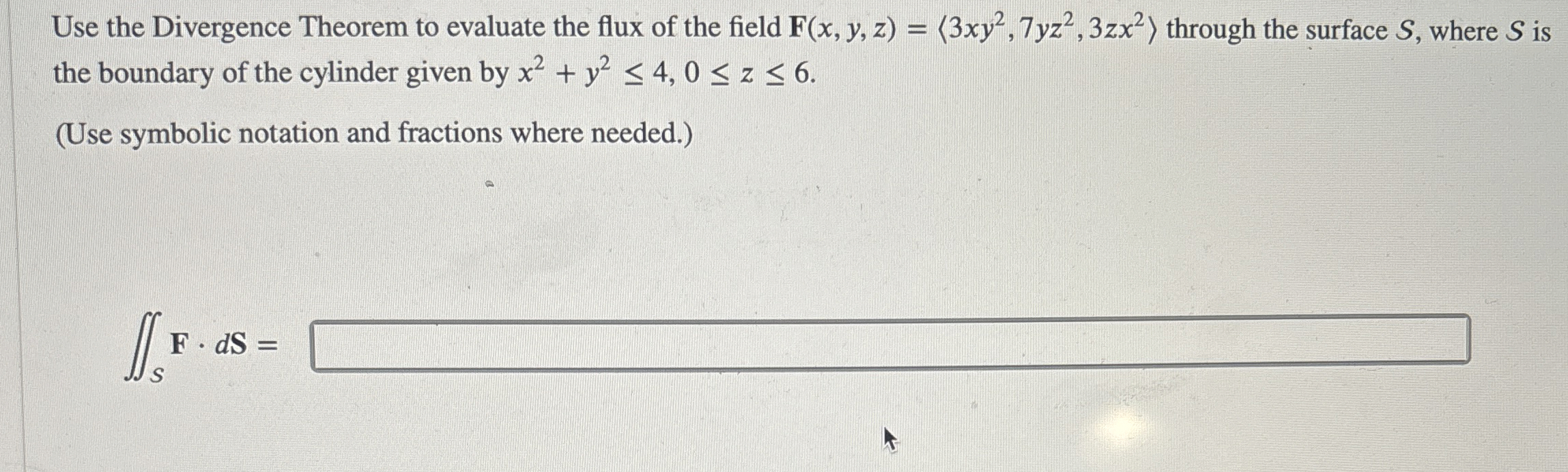 Use the Divergence Theorem to evaluate the flux