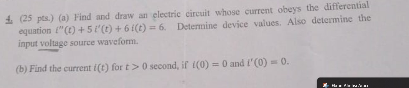 ( 2 5 pts . ) ( a ) Find and draw an electric