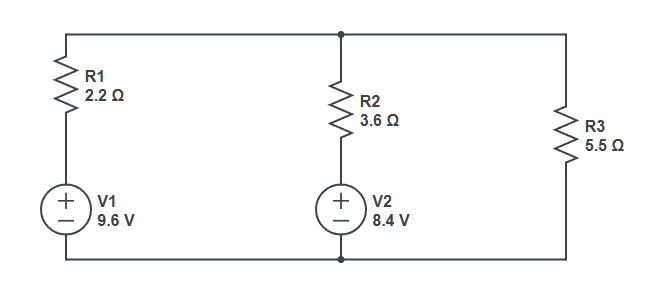 Question 1 a ) Calculate the current through each