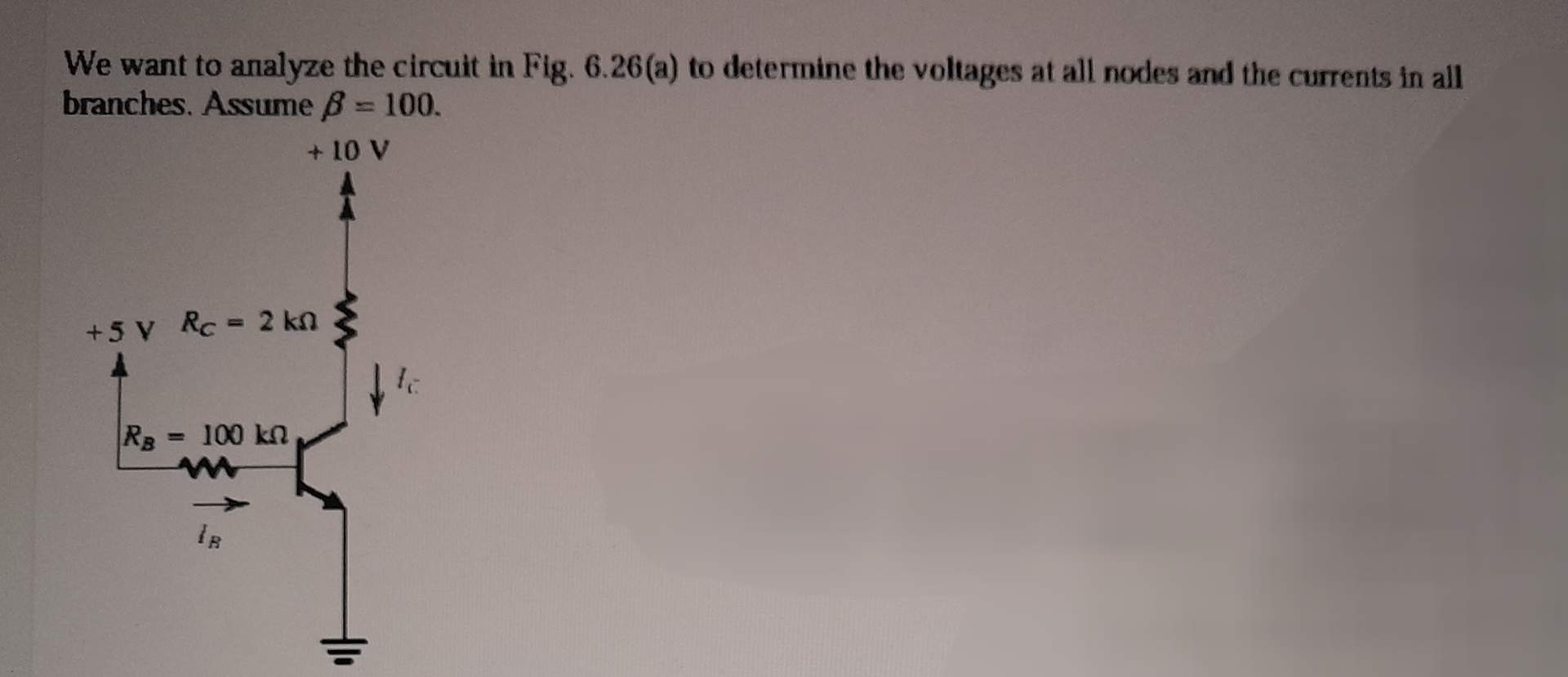 We want to analyze the circuit in Fig. 6 . 2 6 (