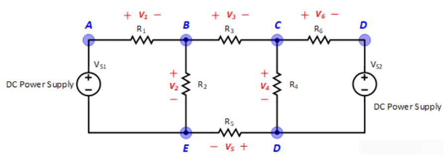 Use Superposition theory to find Node Voltages.